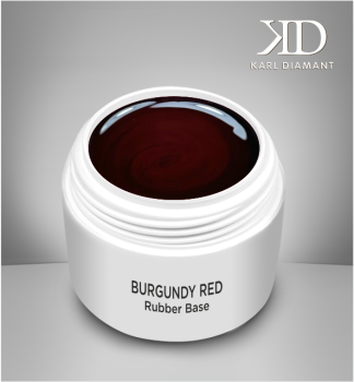 Color Rubber Base Gel "Burgundy  Red" Karl Diamant 15 ml